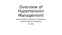 Overview of Hypertension Management.pptx